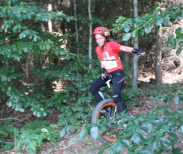 Paula beim Downhill